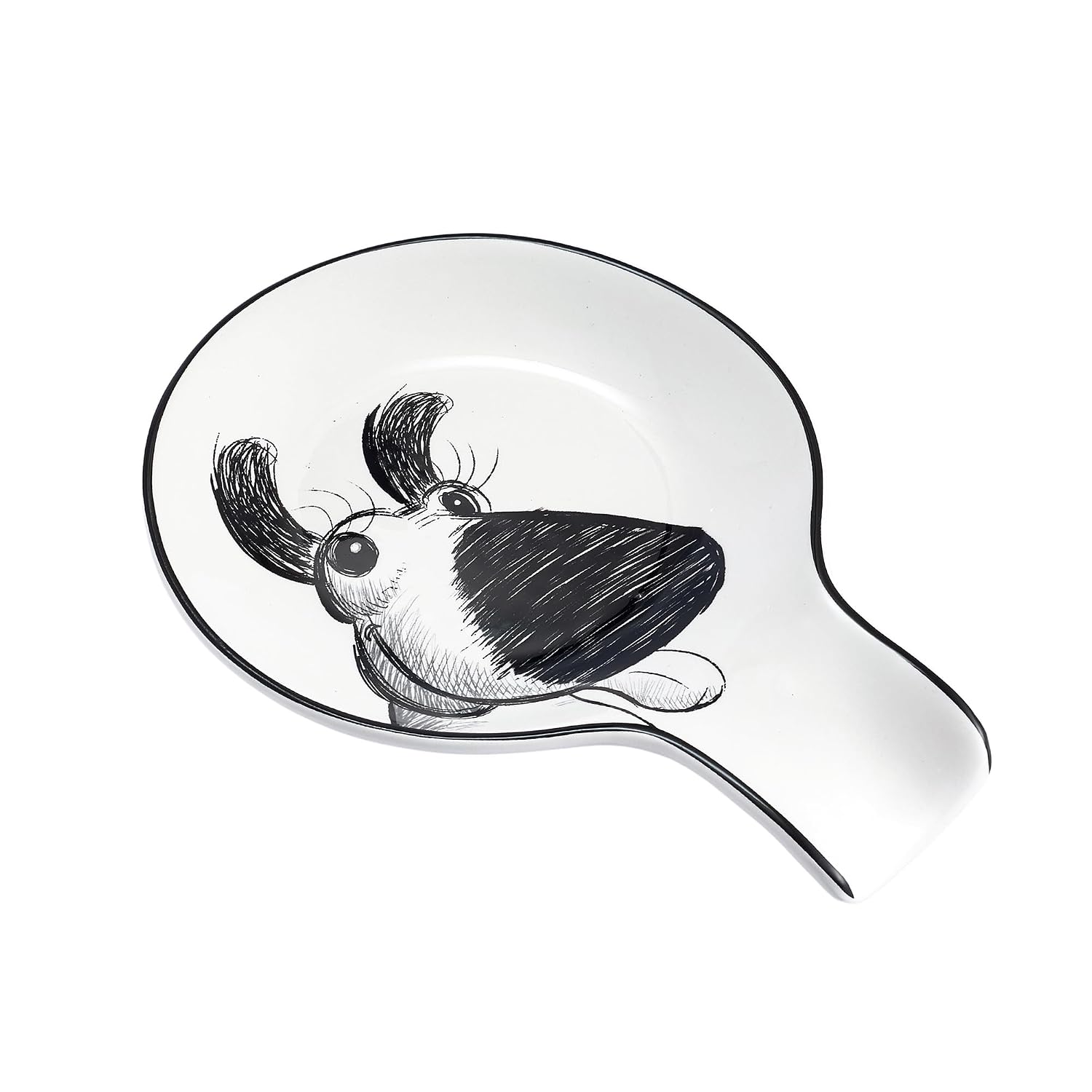 Bico Blue Garden Toile De Jouy Spoon Rest for Stove Top, Ceramic Spoon Holder for Kitchen Counter, Easy to Clean Coffee Spoon Rest Dishwasher Safe, Kitchen Cooking Utensil Rest for Ladles Spatula, view 8