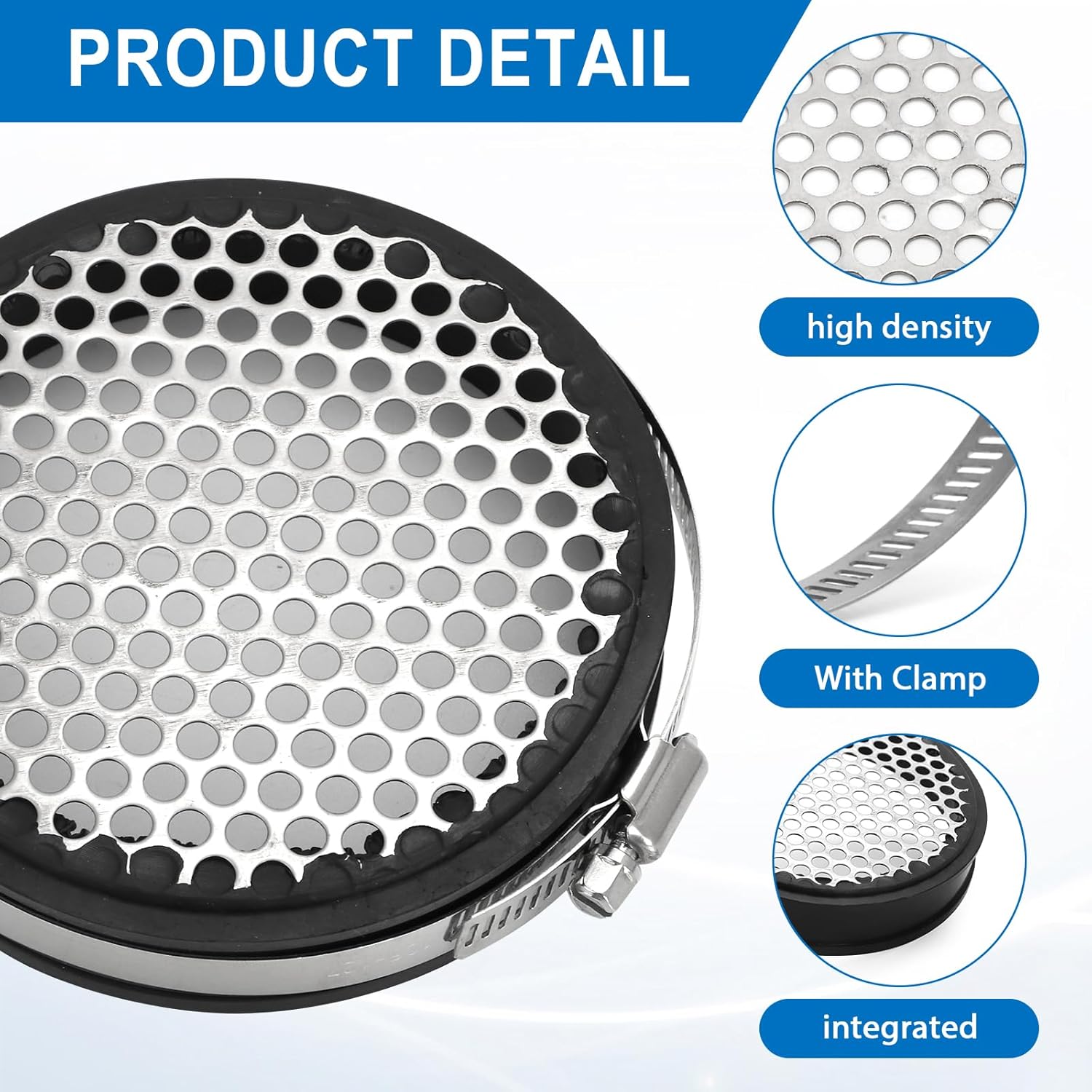 AUTOVIC 4″ Turbo Inlet Grill Universal for T3 T4 T5 Turbo Heavy Duty 1-Piece Turbocharger Screen 102mm