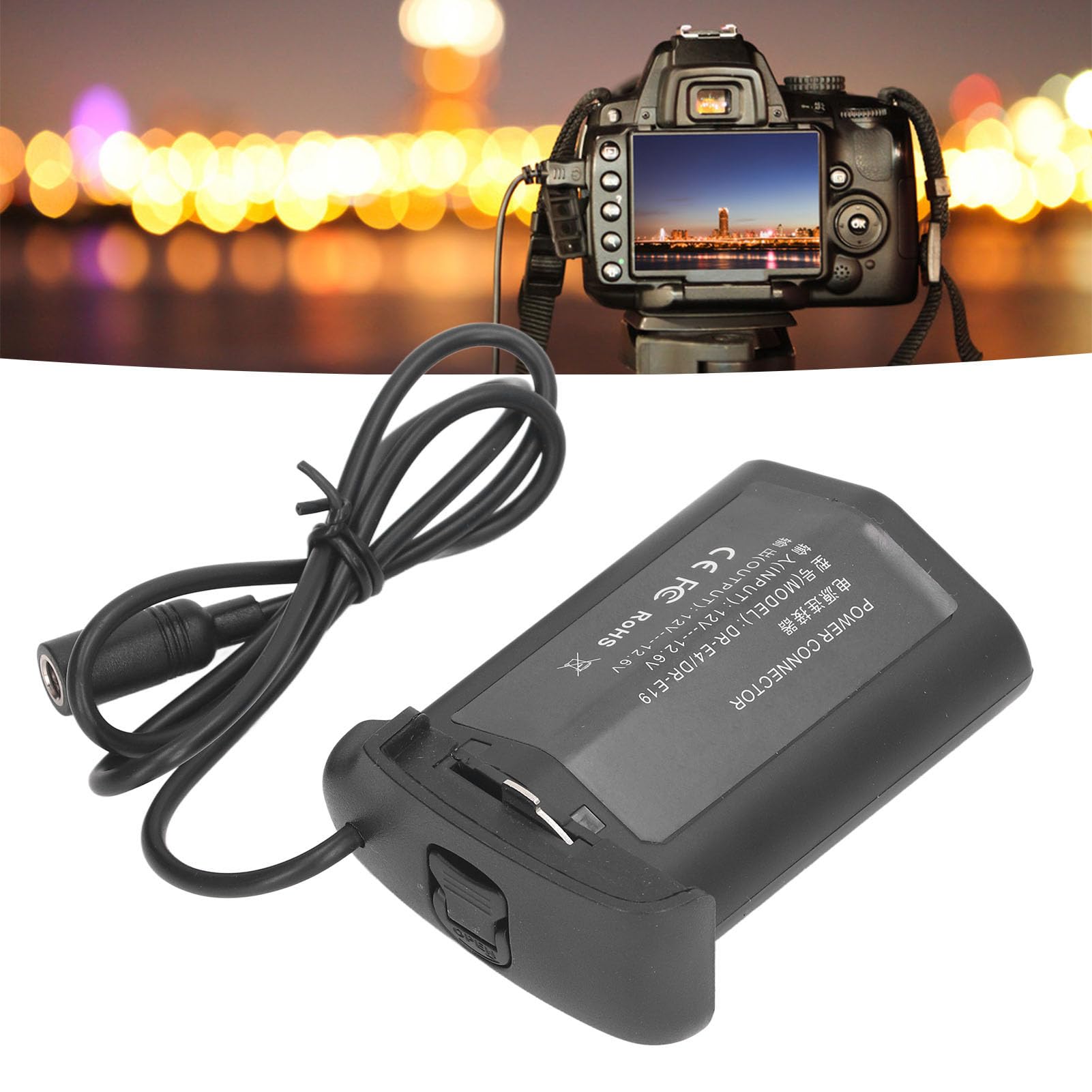 Cryfokt Zasilacz Ciągły do ​​aparatu LP E19 z Wbudowanym Chipem PCM i technologią SMT, doCanon R3 1D X Mark III 1D X Mark II 1Ds III IV (wtyczka UE)