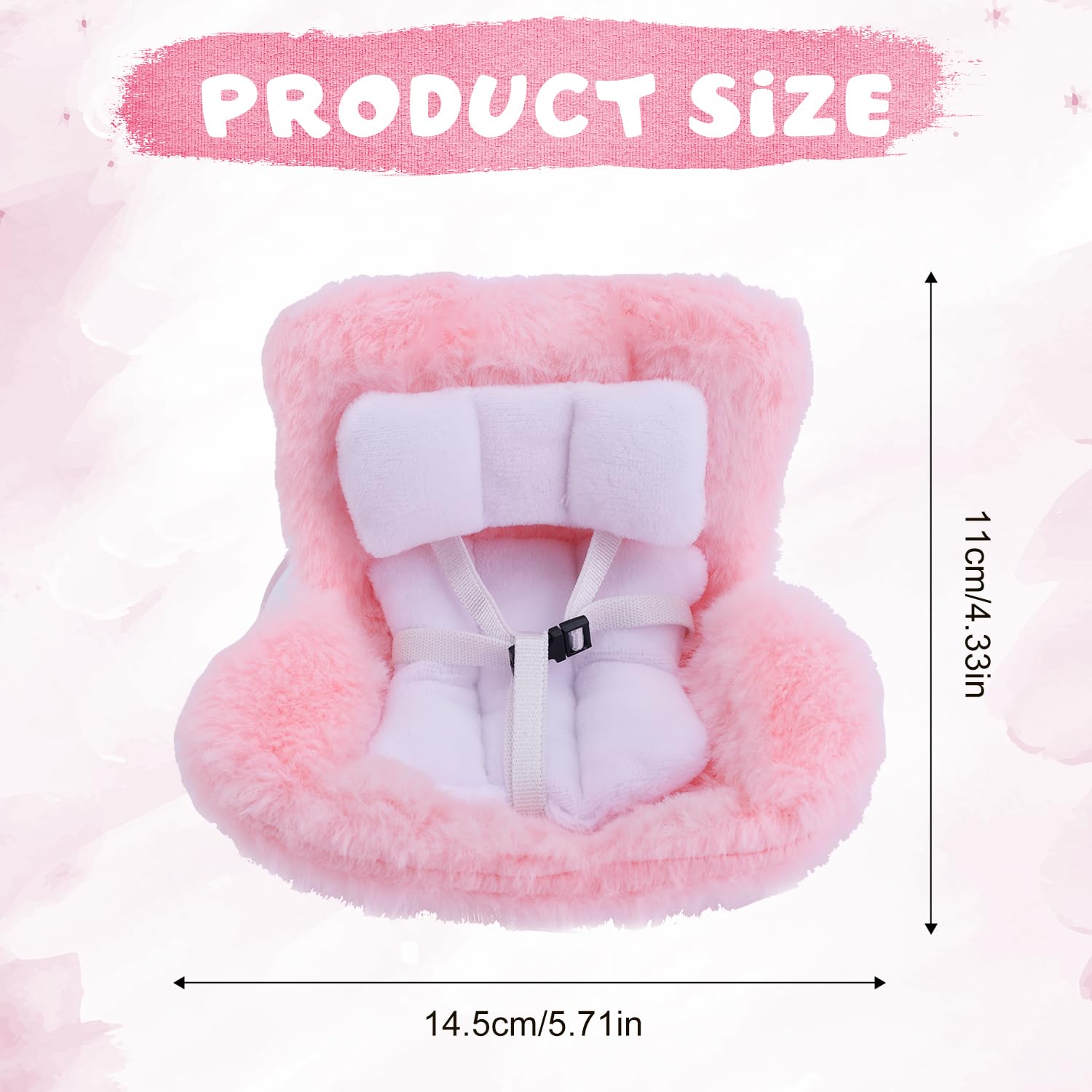 Siège D'auto Jouet Avec Ceinture De Sécurité Réglable