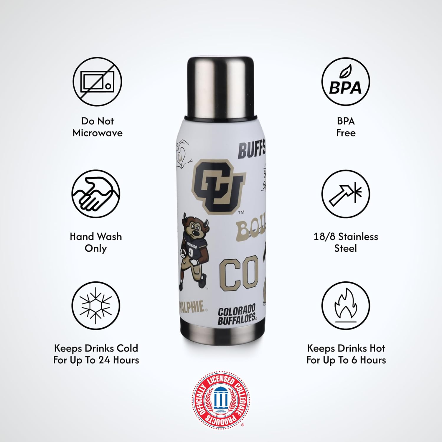 The Memory Company | Licensed NCAA 34oz Team Spirit Insulated Bottle