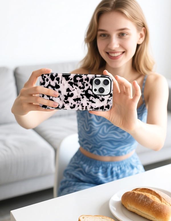 Aitipy Magnetic Little Tortoise Shell Phone Case for iPhone 16 Plus, Compatible with MagSafe, Cute White Aesthetic Leopard Print Soft TPU Hard PC Shockproof Protective Phone Cover for Women Girls by Aitipy - Used condition - Image 6