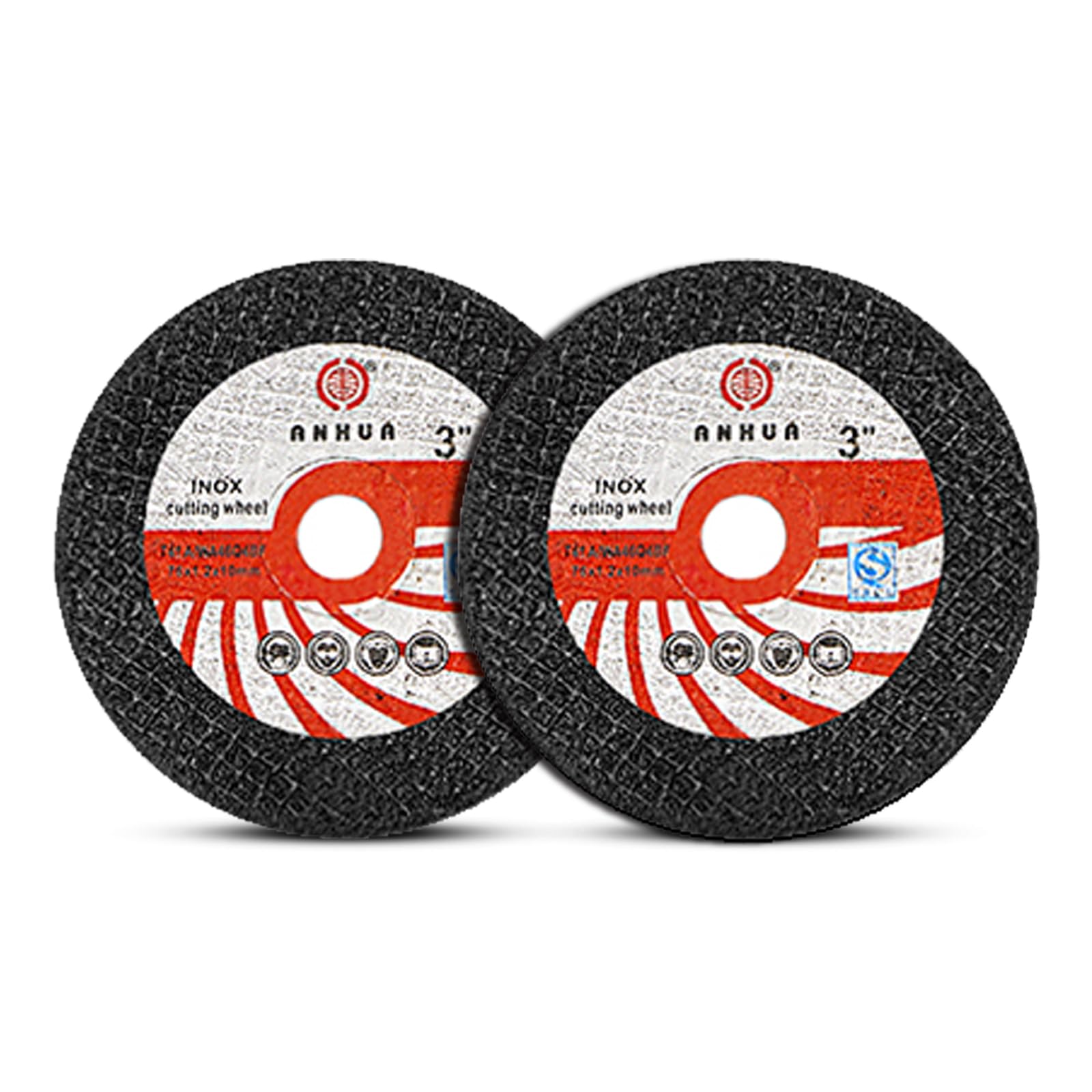 XIKAYADA 76/75mmディスクグラインダー用 金属切断砥石 2枚入 75×1x10mm