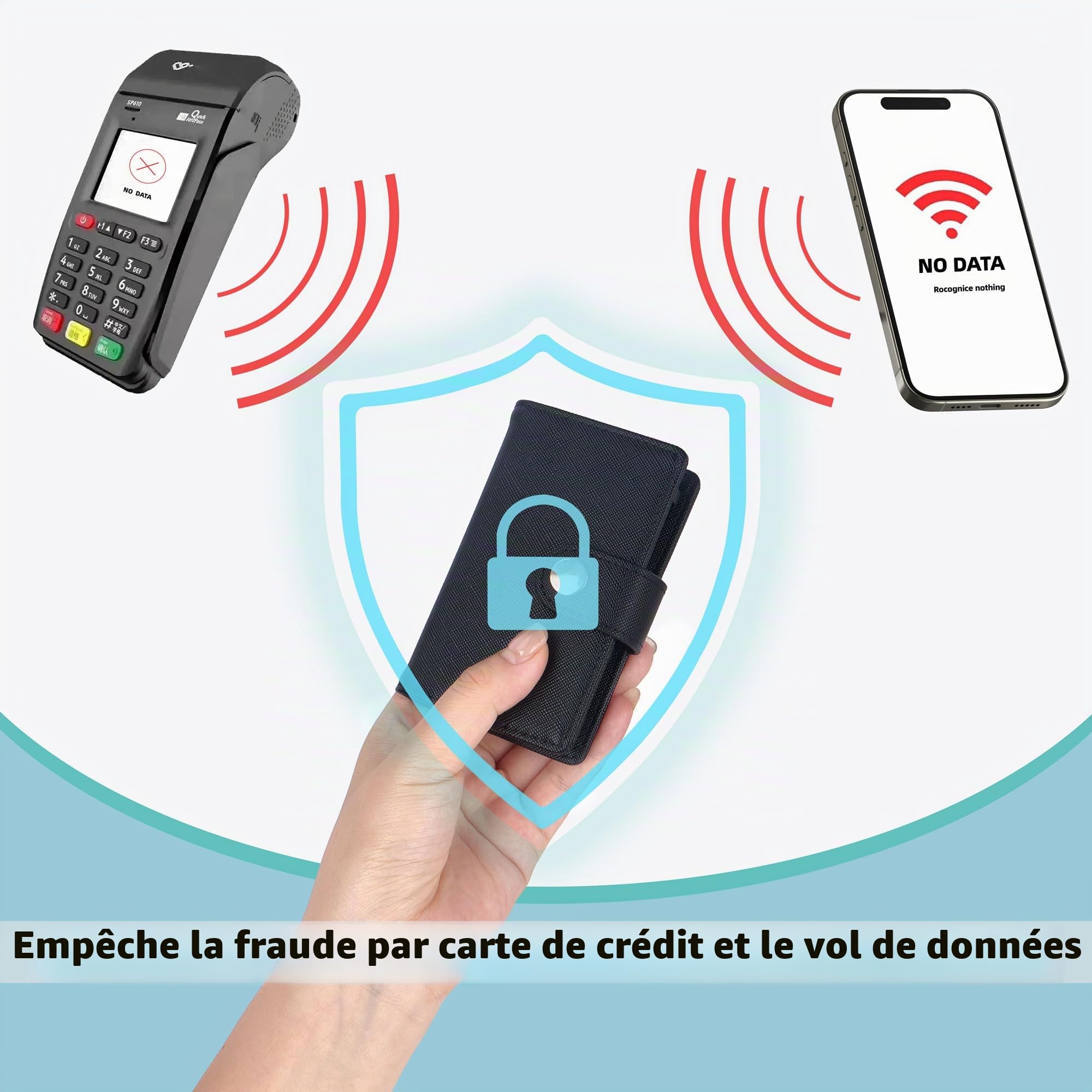 Porte Monnaie trieur de Pieces|Range-pièces,|Bourse|Portemonnaie Mixte|Portefeuille et Porte-Cartes pour Femme et Homme(Noir)