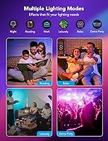 Vista 6 de Govee Iluminación empotrable inteligente de 6 pulgadas, luz LED RGBWW con conexión directa Wi-Fi Bluetooth, 65 modos de escena, funciona con Alexa