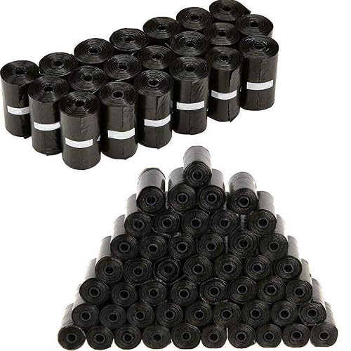 Bolsas para excrementos de perro, Bolsas de Caca,1500 Bolsas,Color Negro