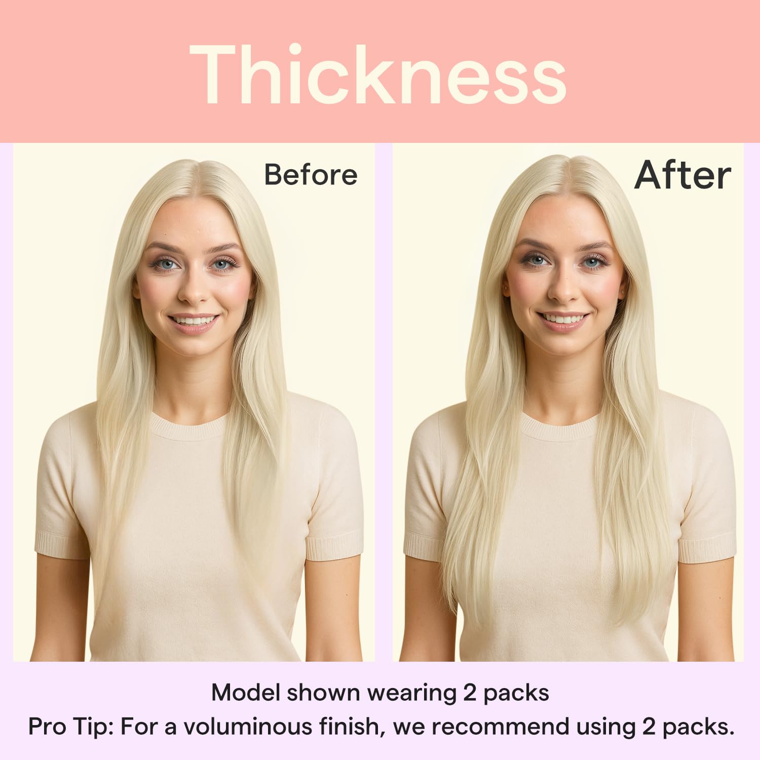 Full Shine Blonde Human Hair Clip in Extensions, 10 Inch Invisible Double Weft for Women, Silky Straight for Short Hair 7Pcs 95g