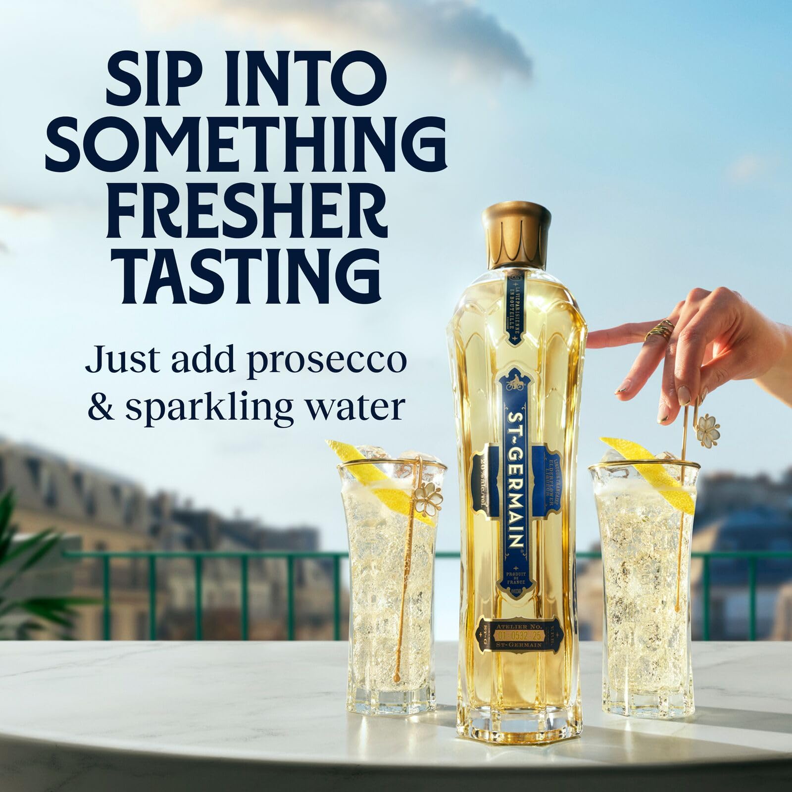 ​​St-Germain French Artisanal Elderflower Liqueur, 20% vol., 50 cl / 500 ml - For the Light and Bright St-Germain Spritz, Made with Wild Handpicked Elderflowers, Transforms Any Cocktail​ - 4