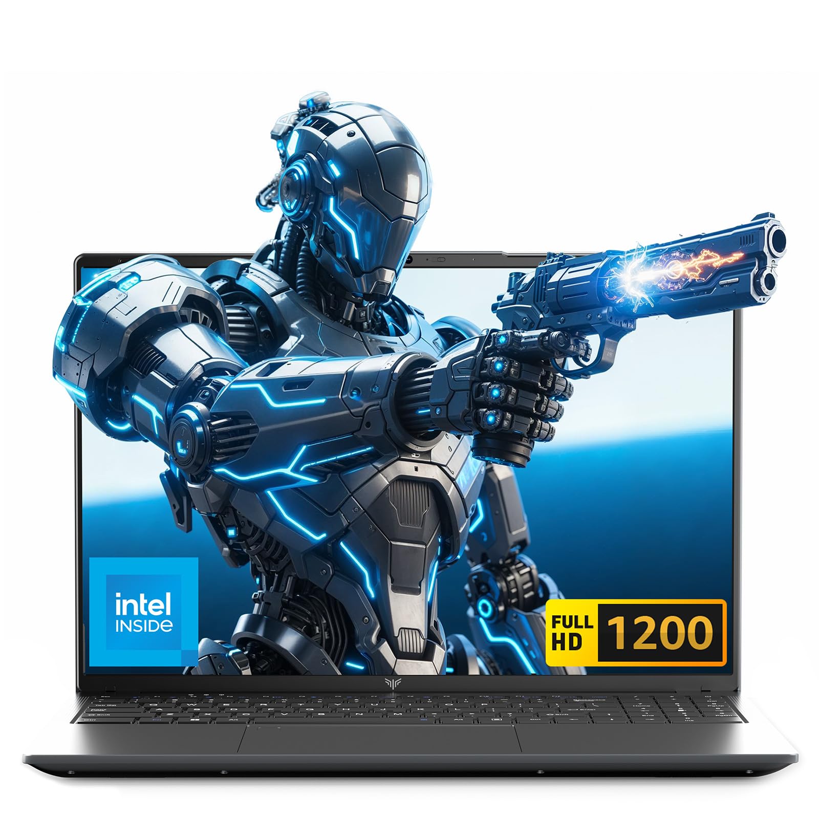 2026 15.6 Inch FHD Laptop 12th Gen N95 Quad-Core (Processor Up to 3.4GHz) - 16GB DDR4 RAM 512GB M.2 SSD, Support Dual-Band WiFi, HDMI,USB 3.2, BT 5.2, 1200 16:9HD Display,5000mAh Long-Battery
