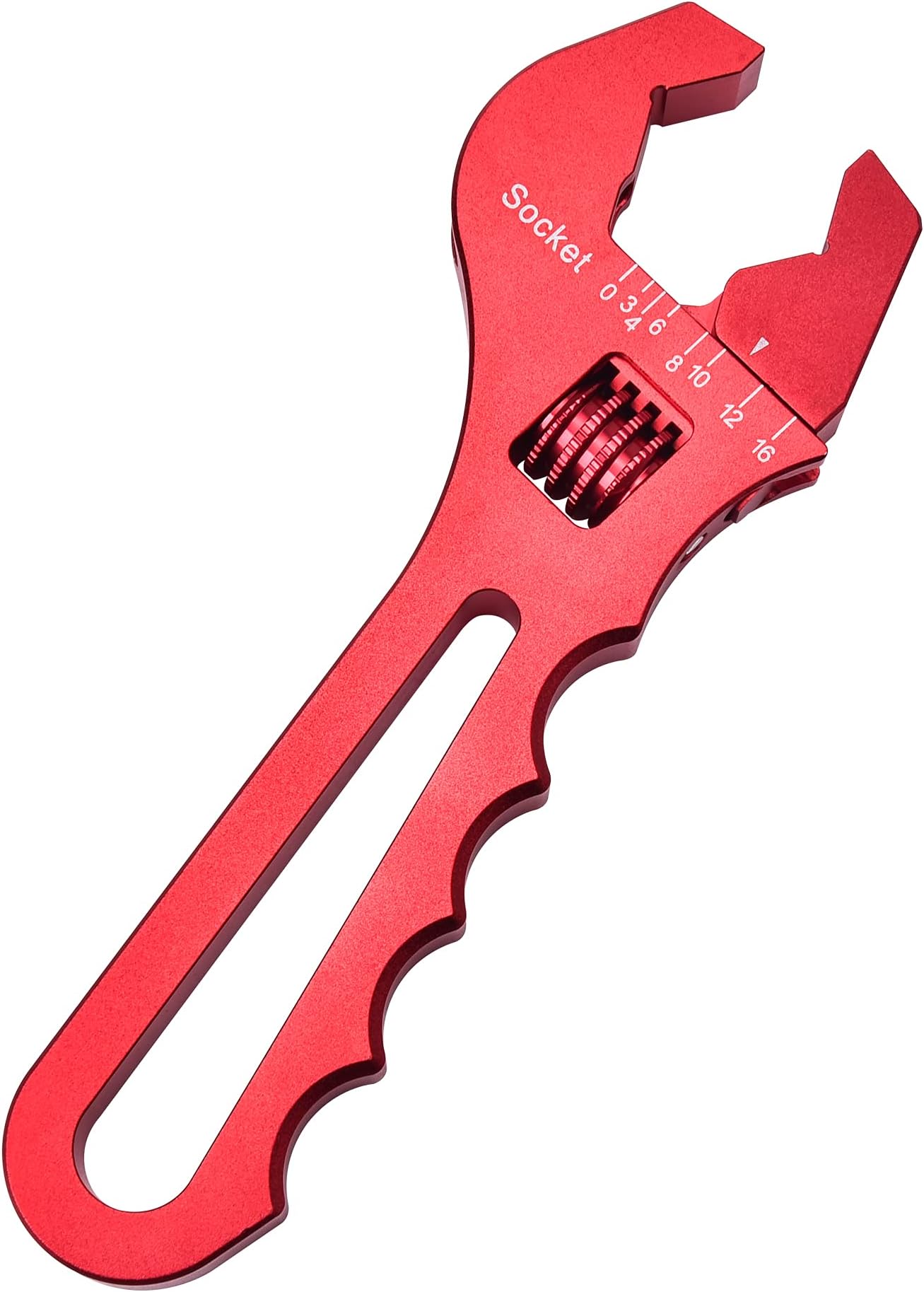 EVIL ENERGY AN Fitting Hose Wrench Adjustable 3AN-16AN Aluminum Red