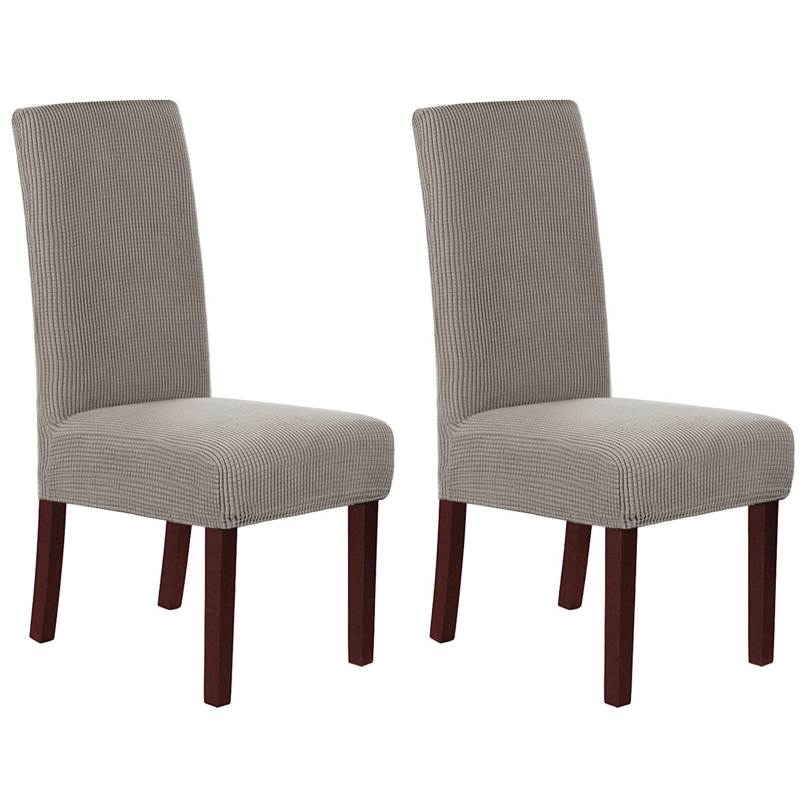 Housses de chaise de salle à manger en jacquard extensible avec tissu lavable de haute qualité