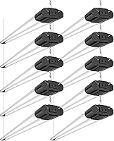 Bbounder 10-Pack Linkable 4FT LED Shop Lights, 4400 Lumens 6500K Daylight, 40W=250W Garage Lights, Durable D-Shape, Easy Mount