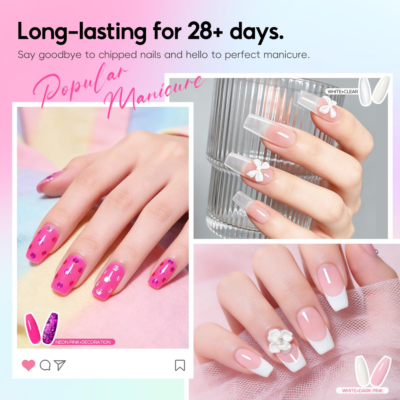 COSCELIA Acrylic Nail Kit with Acrylic Powder