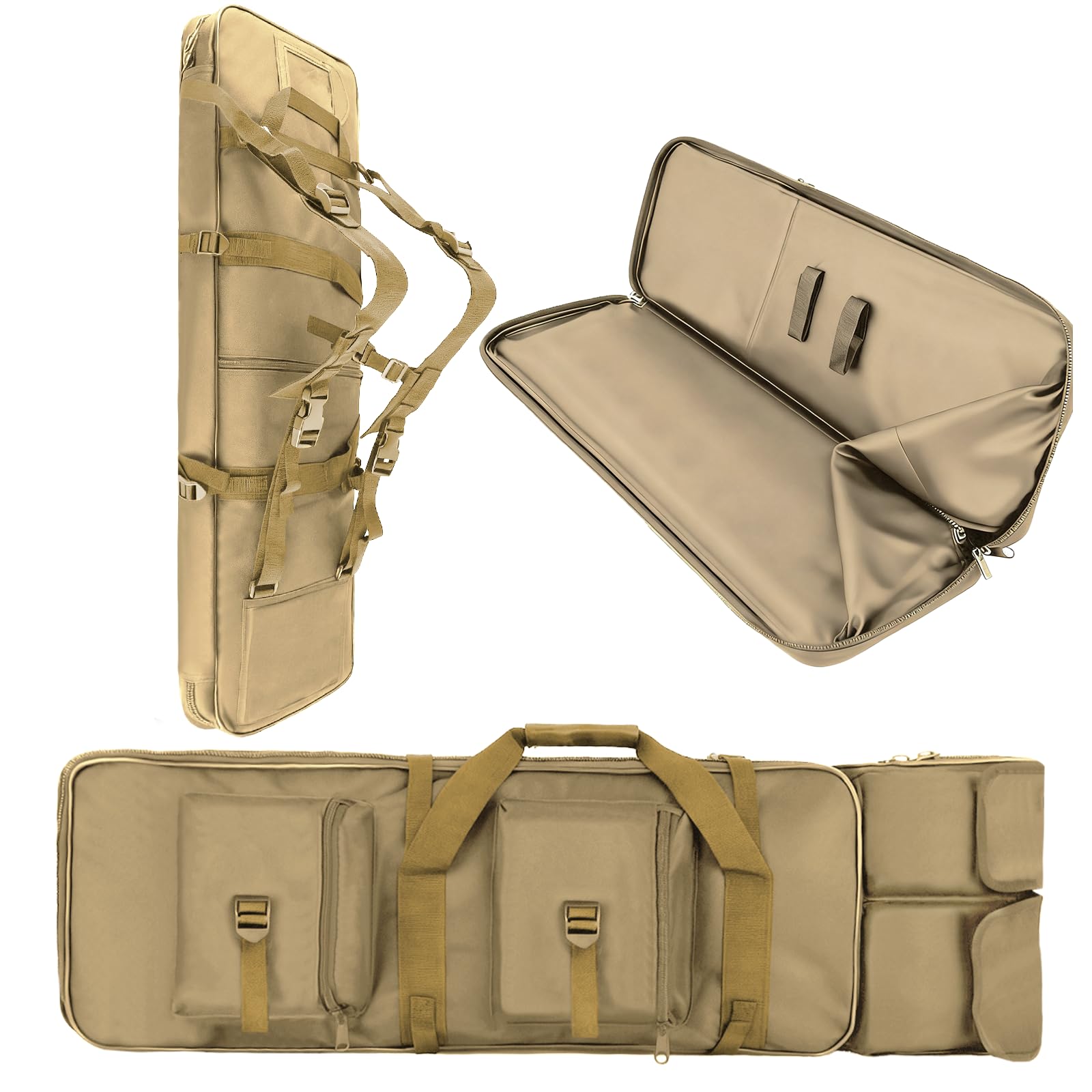 aiGear Padded Rifle Soft Case - Hunting Shooting Range Gun Bag for Hunters Law Enforcement