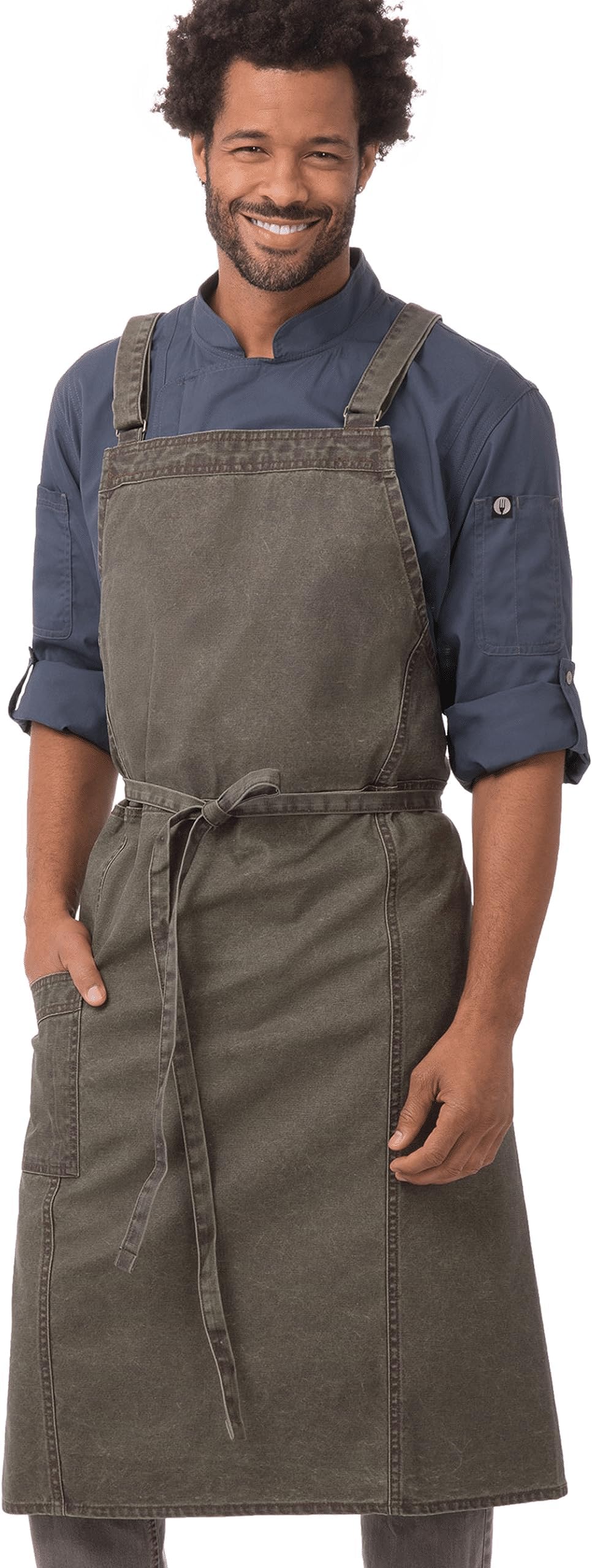 Chef WorksUnisex Denver Chefs Cross-back Bib Work Utility Apron