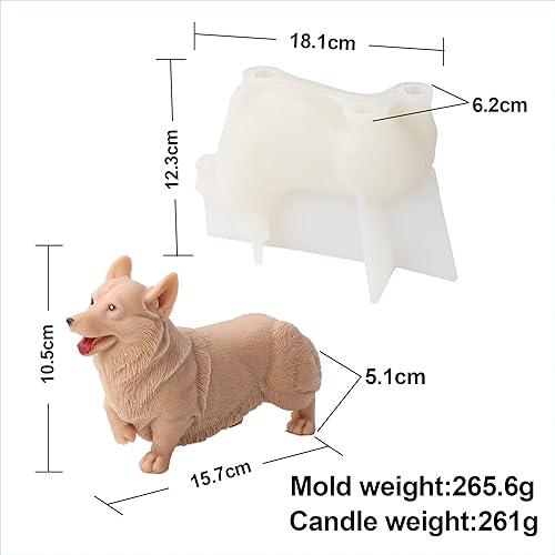 Vista 25 de Molde de silicona para velas de gato 3D, molde de jabón de animales para chocolate, dulces, decoración de pasteles, vela de cera de soja, jabón