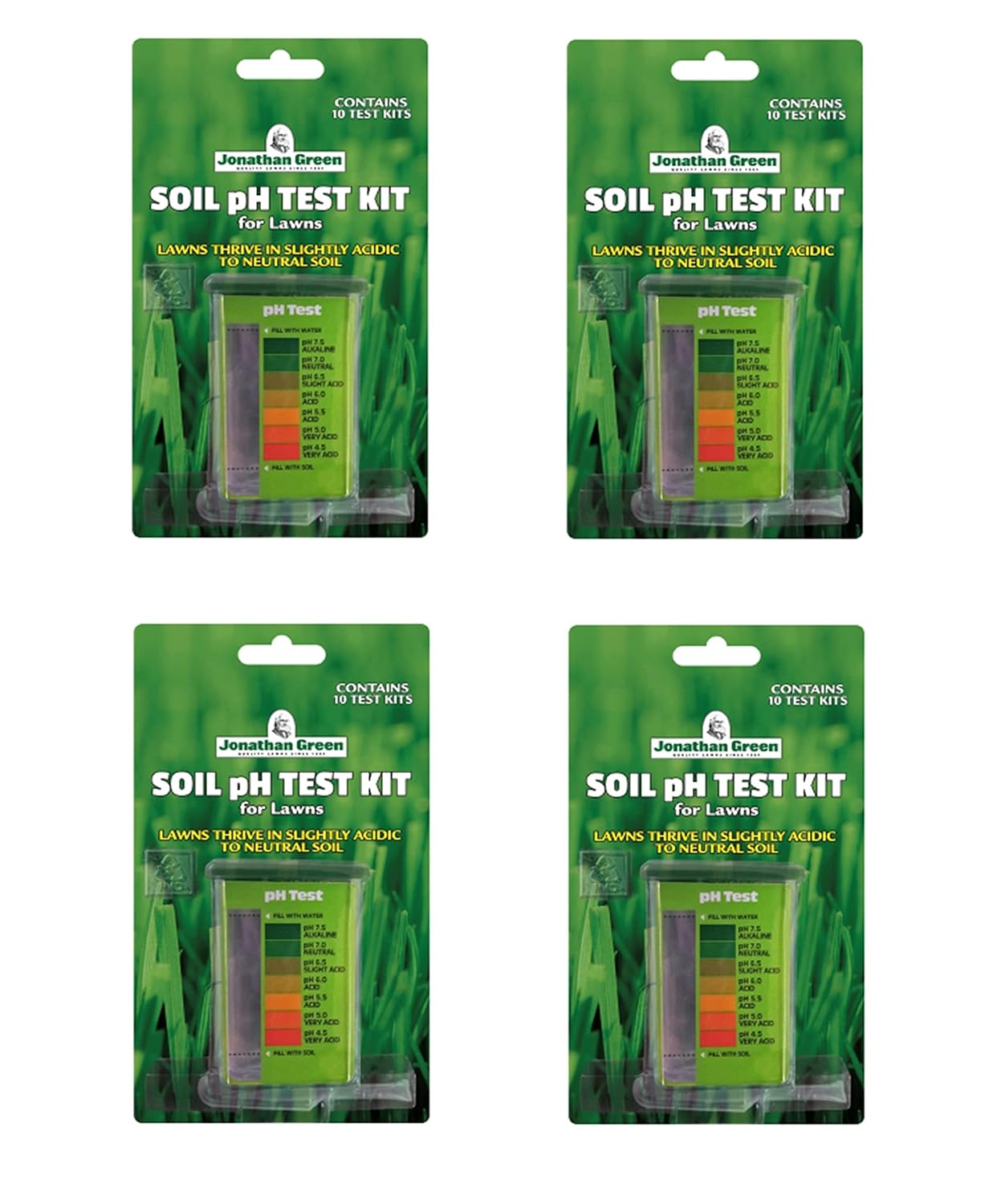 Jonathan Green Soil pH Test Kit (10 Tests in Each Kit) (4 Pack)
