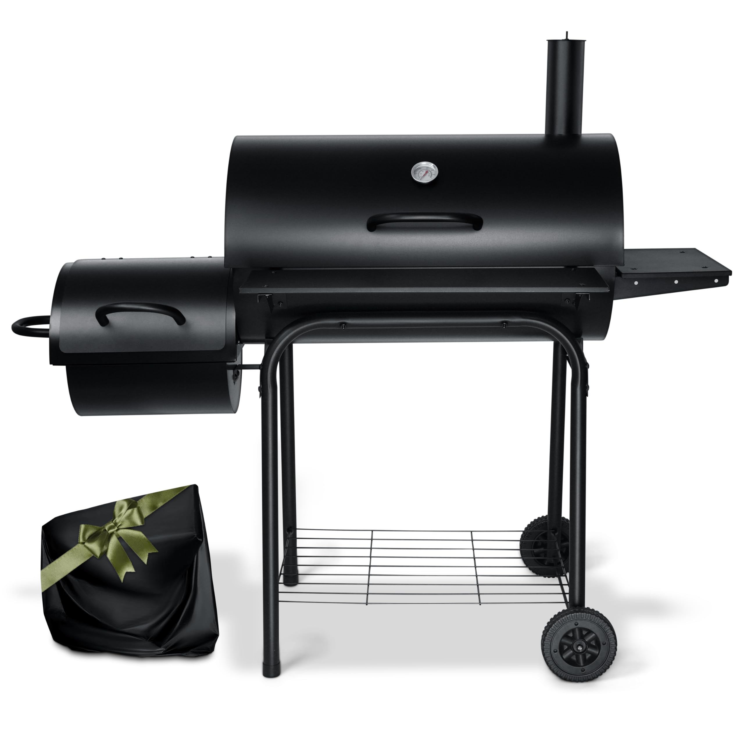 Leonyo Charcoal Grill With Smoker Bbq Charcoal Grill And Offset