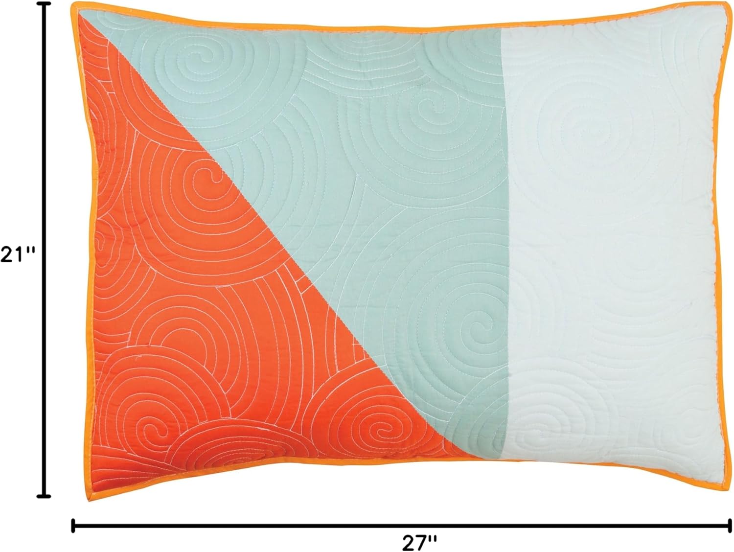 C&F Home 89895.2127 Fiesta Key Standard Sham, Blue