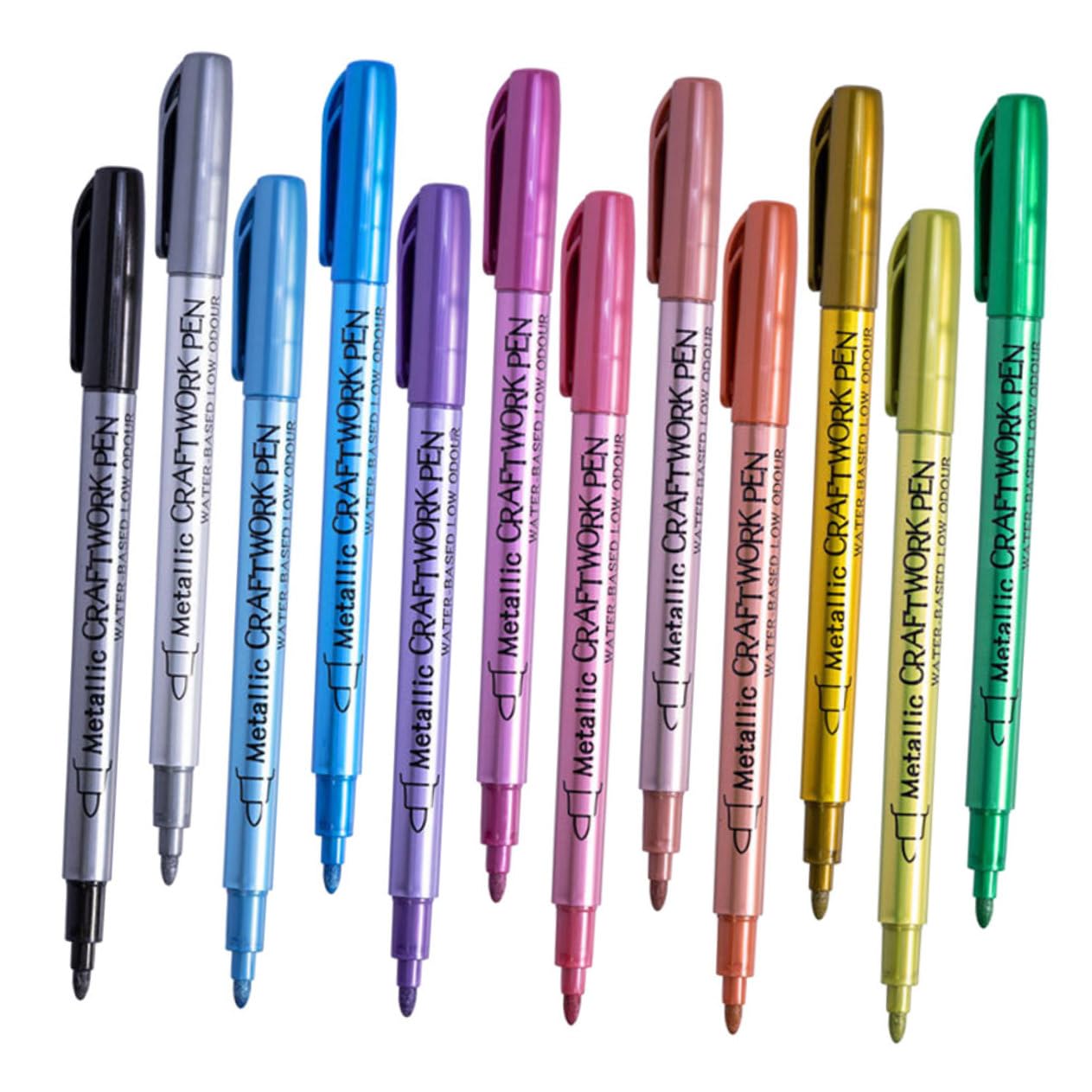 STOBOK 36stücke Metallic Paint Pens Farbige Acrylmarker Für Kunst -projekte Wax Seal Und Mehr Für Karton Und Bastelarbeiten