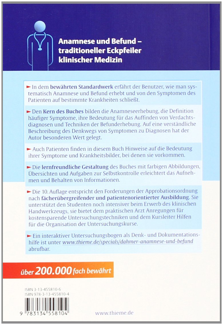 Anamnese und Befund: Die symptom-orientierte Patientenuntersuchung als Grundlage klinischer Diagnost