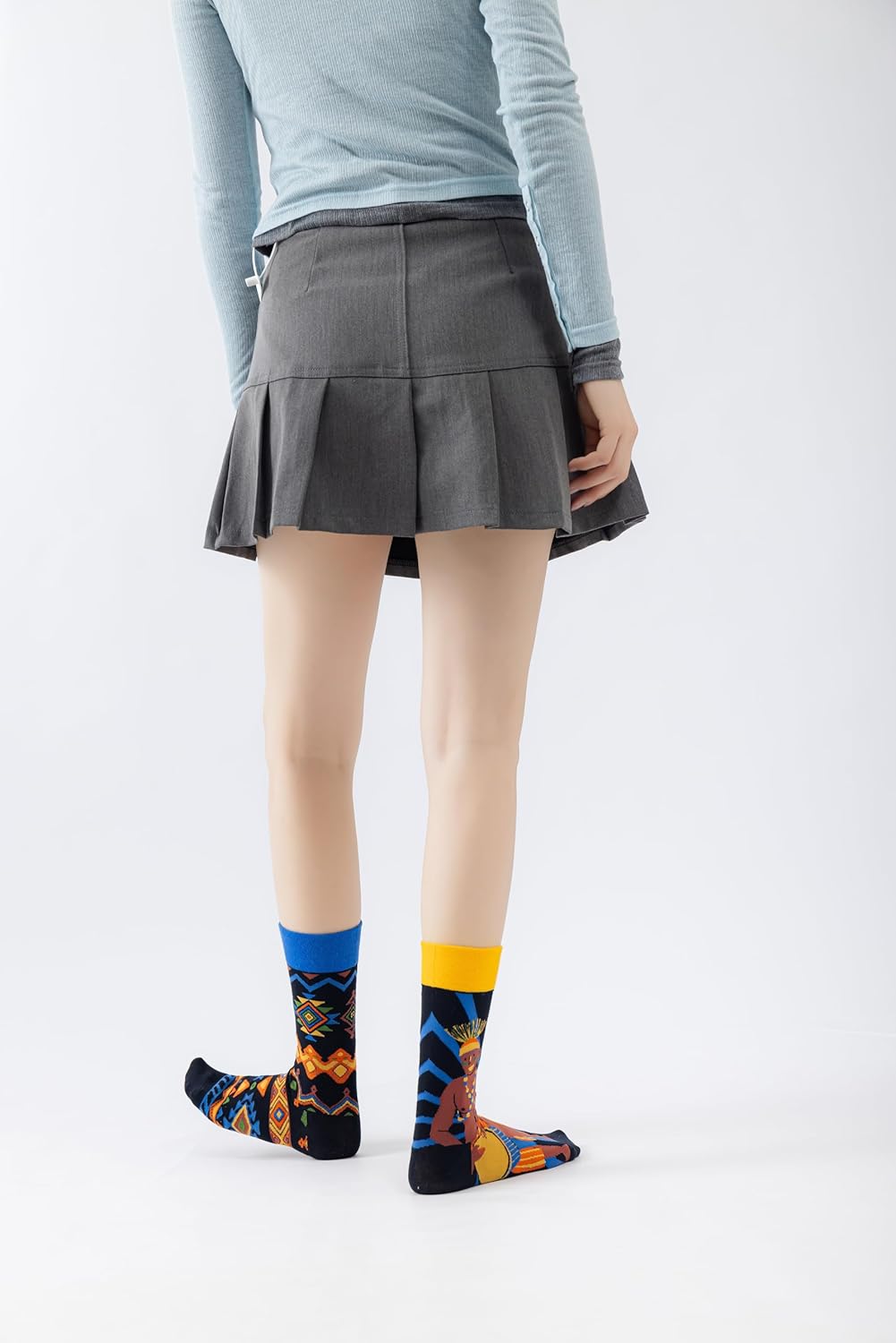 Funny Novelty Socks Unisex Unique Asymmetric Left & Right Designs Pattern Gifts for Women Men - Image 6