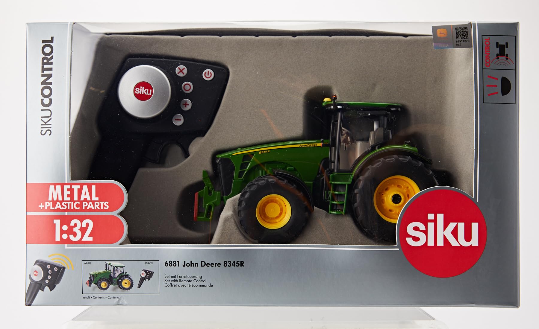 Siku6881 John Deere 8345r Tractor Radio Controlled 32 Includes