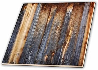 3dRose Brown Barn Wood Look - Ceramic Tile, 4-inch (ct_124675_1)