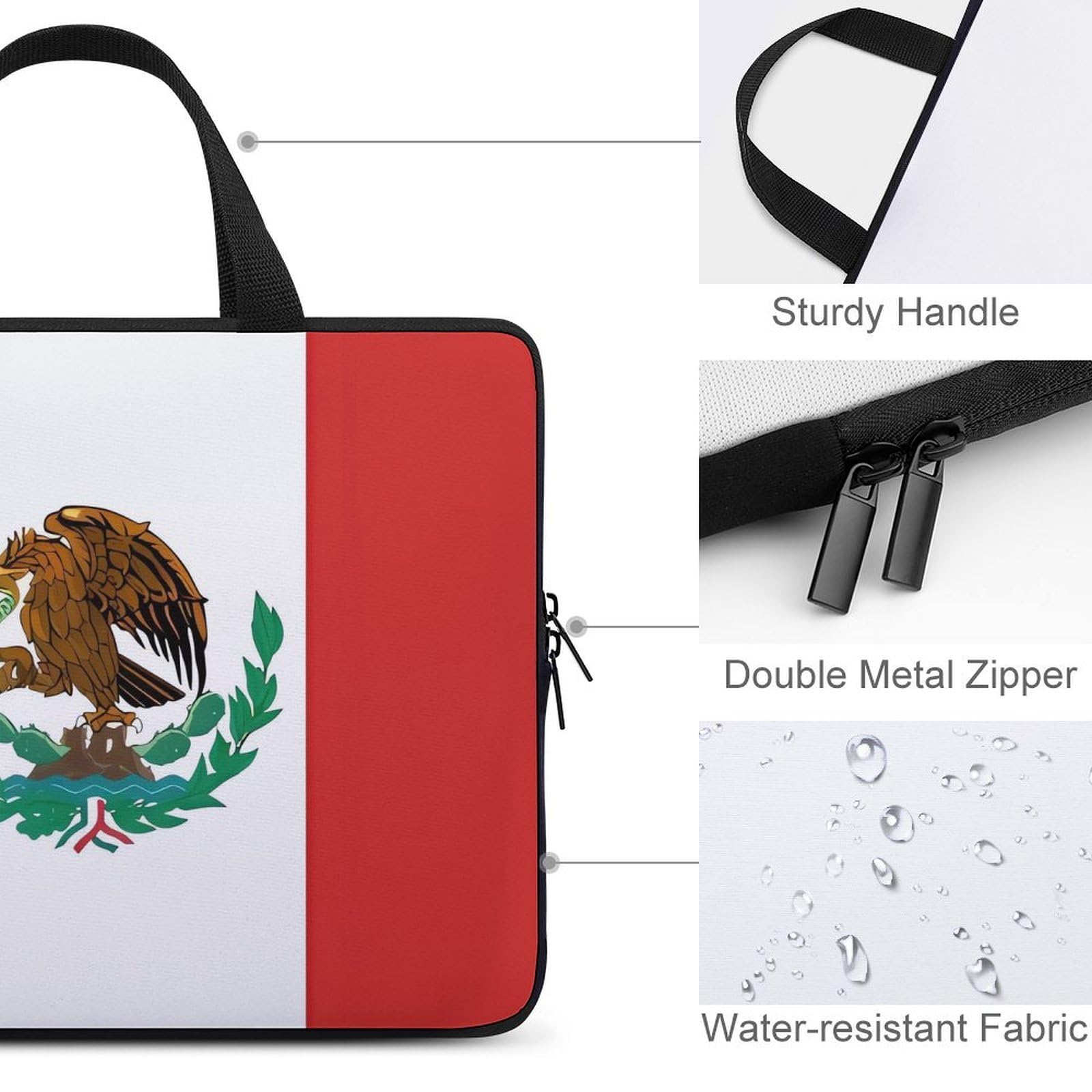 Custodia per laptop da 17 pollici, ultra sottile, leggera e impermeabile, in neoprene resistente, con cinghia da polso