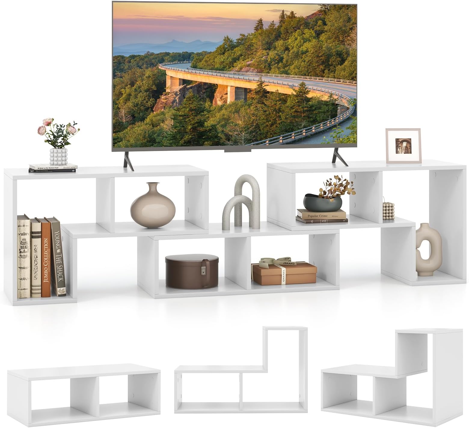 Goodwin 2-Level Modern Bookshelf main image 0