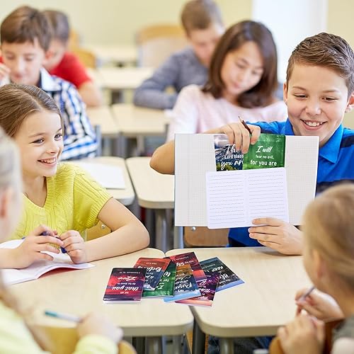 Miniatura 7 de Cuaderno con versículo bíblico, mini bloc de notas cristiano inspirador, pequeño cuaderno religioso, motivacional, de bolsillo, regalos cristianos