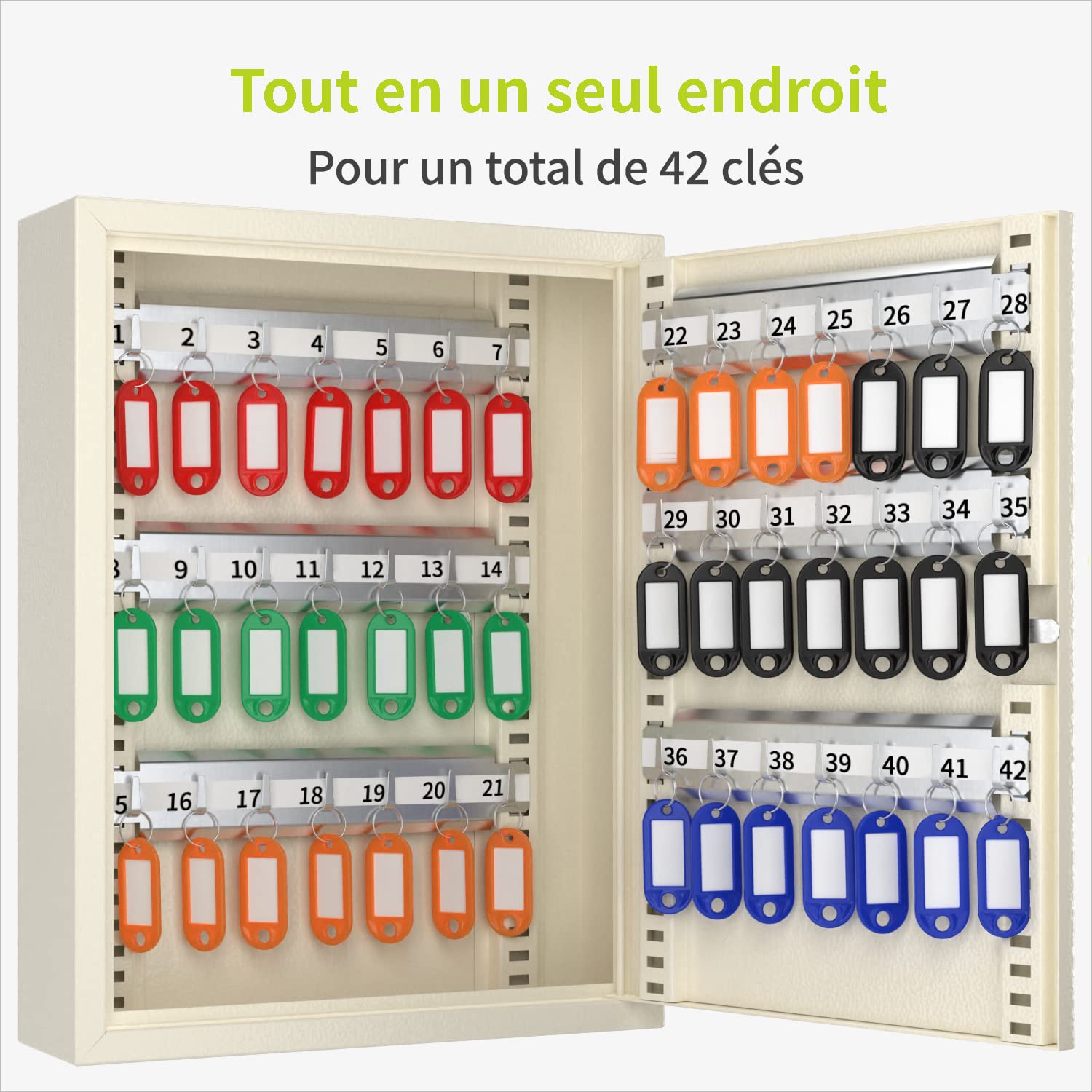 ACROPAQ Sleutelkast Je Met 42 Haken – Voor Binnen En Buiten, Afsluitbaar ( Wit) ACROPAQ Sleutelkast Met 42 Haken Wit Voor Binnen En Buiten ACROPAQ Sleutelkast Je Met 42 Haken – Voor Binnen En Buiten, Afsluitbaar ( Wit) ACROPAQ Sleutelkast Met 42 Haken Wit Voor Binnen En Buiten