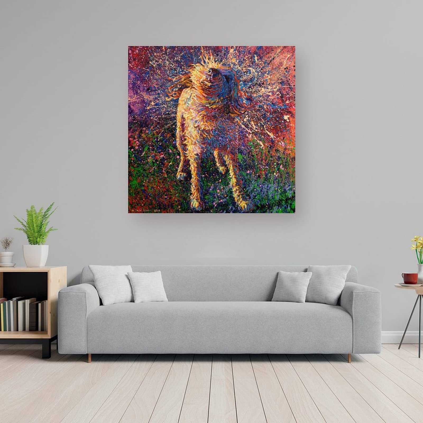 Póster de pintura de Iris Scott Obras de arte Impresión de imagen Póster de pared Cuadro Decorativo Decoración Habitación Pintura en lienzo 28 x 28 pulgadas (70 x 70 cm)