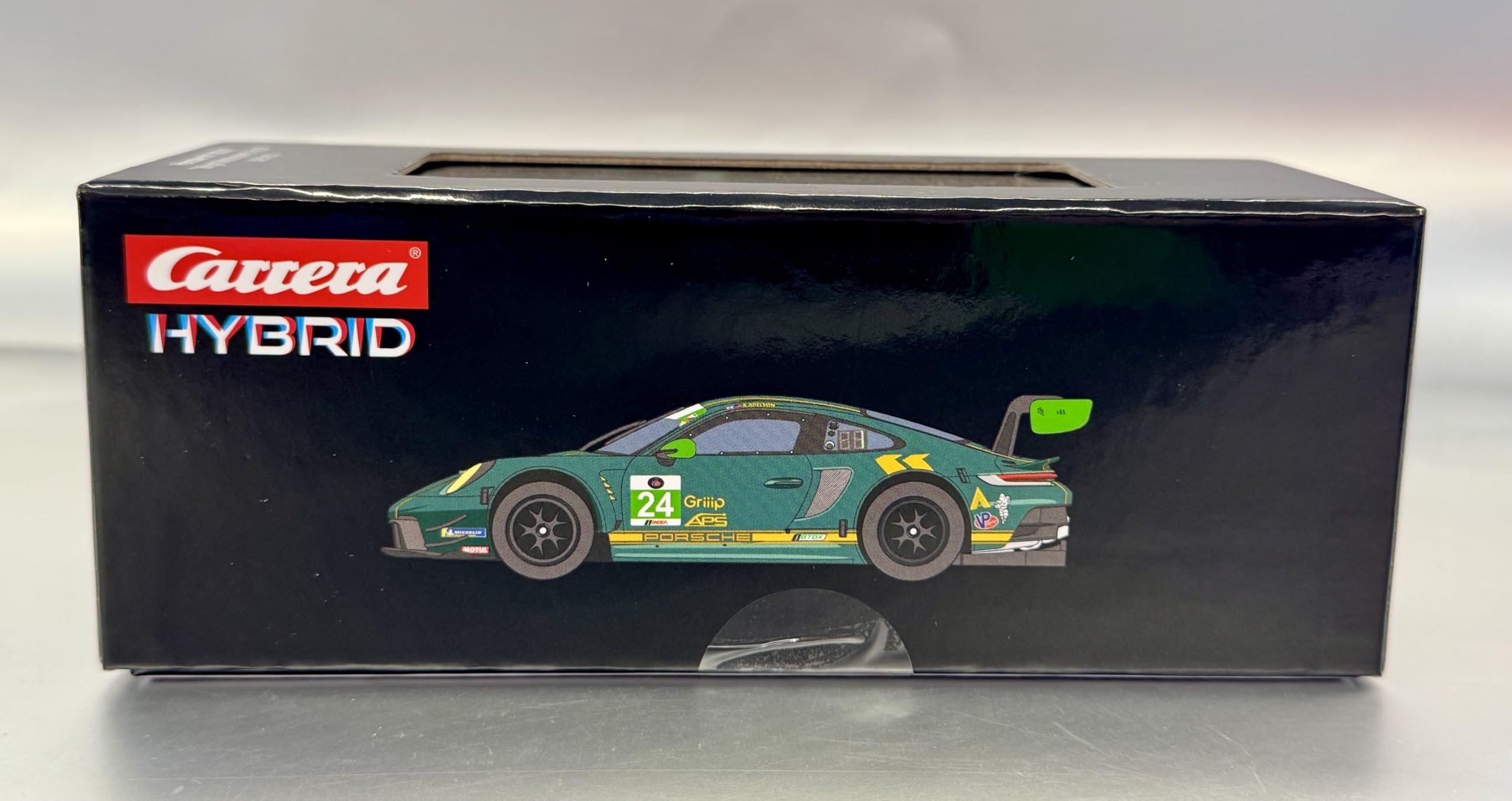 Porsche 911 GT3 R Wright Motorsports nr 24 | zdalnie sterowany samochód 1:50 ze sterowaniem za pomocą aplikacji | samochód wyścigowy RC ze światłem, dźwiękiem i czasem jazdy do 30 min