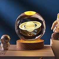 Vista 4 de Lámpara de luna 3D, luces LED, lámpara de escritorio pequeña, lámpara de mesa de luna llena, ideas únicas de regalo de Navidad, luz nocturna