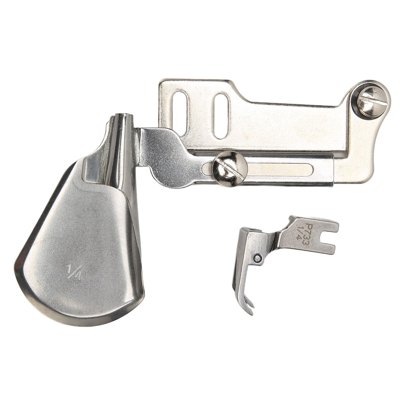 Macchina da cucire in acciaio inox con bordo curvo, attacco per orlatore con piedino per lenzuolo, asciugamani, vestiti, trapunta, bordatura per indumenti, accessori per cucire
