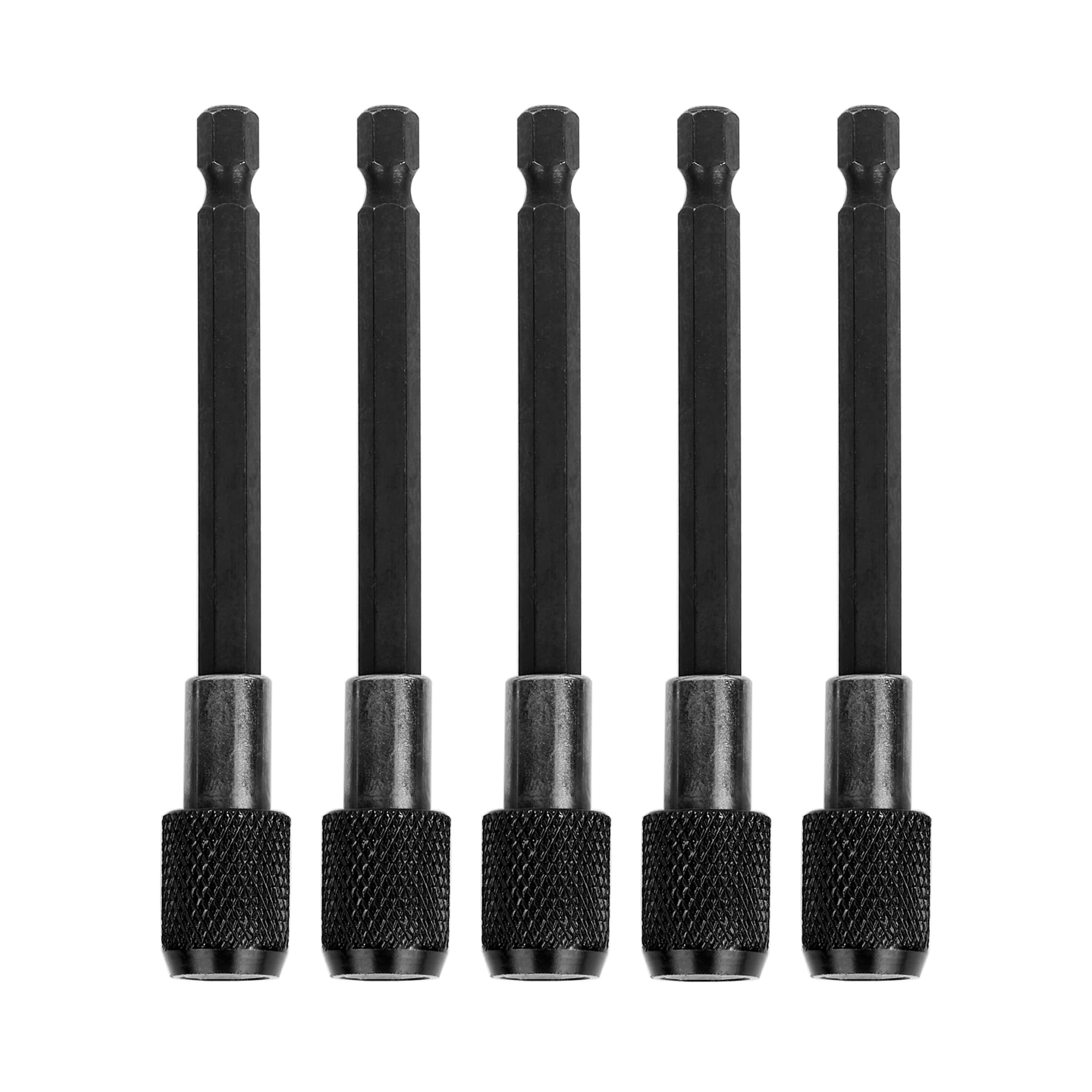 Aoibox 12PCS Bit Holders 1 4 Socket Hex Shank Screwdriver Bit Holder For Impact Driver Drill Bit Keychain Extension Bar Quick Release Easy Change In The Screwdriver Bit Holders & Adapters Department - 4