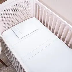 Jogo de Lençol Infantil Para Berço Americano Micropercal 200 Fios 3 Peças (branco)