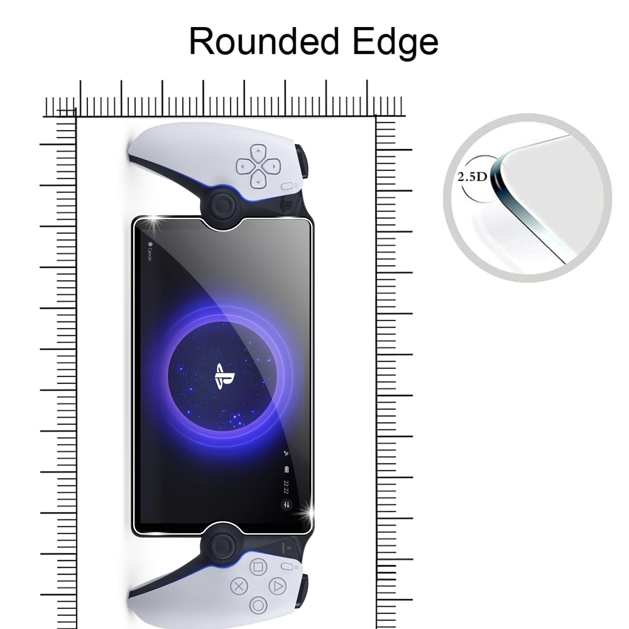 [3 Piezas Cristal Templado para Sony PS5 PlayStation Portal Protector de Pantalla Película Protectora Vidrio Templado para PS Portal, Sin Burbujas, Dureza 9H, Resistente a Arañazos