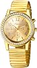 Damenuhren Elastische Diamant Golduhr: Leicht Ablesbare Analog Quarz Uhren Damen mit Leuchtende Zeiger Sonnenmuster DREI Augen Dekoration Armbanduhren mit Edelstahl Stretchband