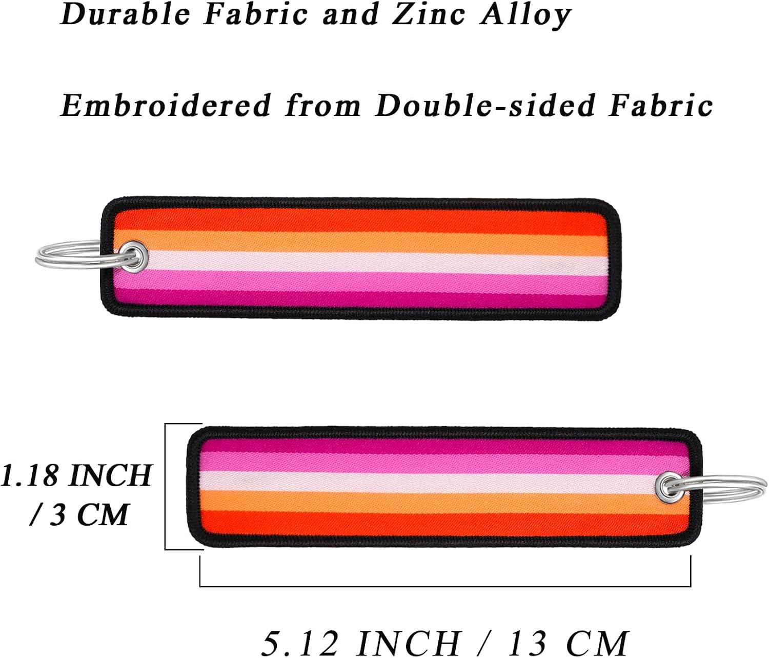 Nanafast LGBTQ Pride Keychain Gay Pride Keyring Rainbow Flag Key Chain Pride Accessories for Pride Month Parades and Events - Image 2