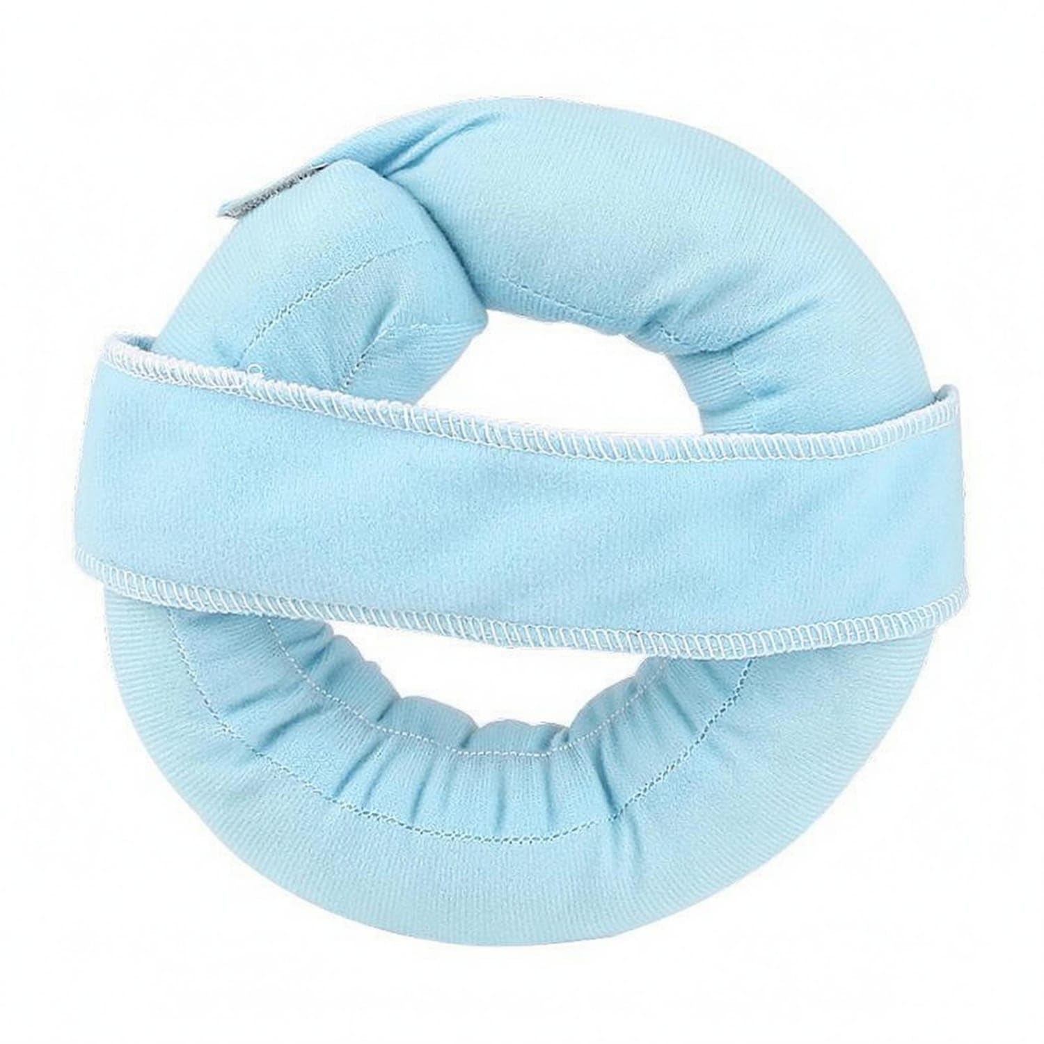 Pressure-Relief Donut Cushion Padded Loop Elbow Cushion Wrap-Around Strap Elbow Pad Hook-and-Loop, Light Blue-image-40