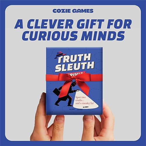 Miniatura 6 de Trivia de detective de la verdad, dos verdades y una trivia estilo mentira con 150 cartas