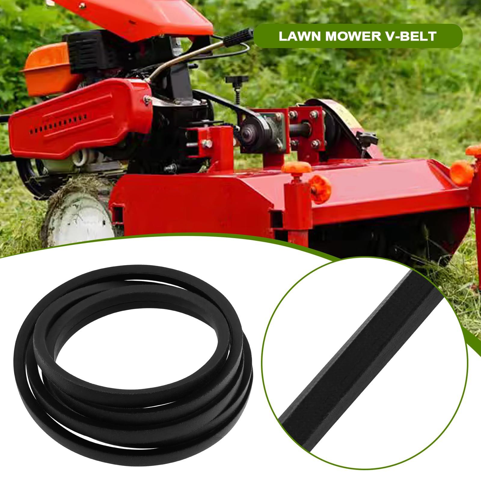 EMSea 1PC Cinghie Per Tosaerba Compatibile Con McCulloch 5324397-26 5835449-01 CTH163 Compatibile Con Husqvarna 532439726 532130801 Cinghia Di Trasmissione Per Tosaerba