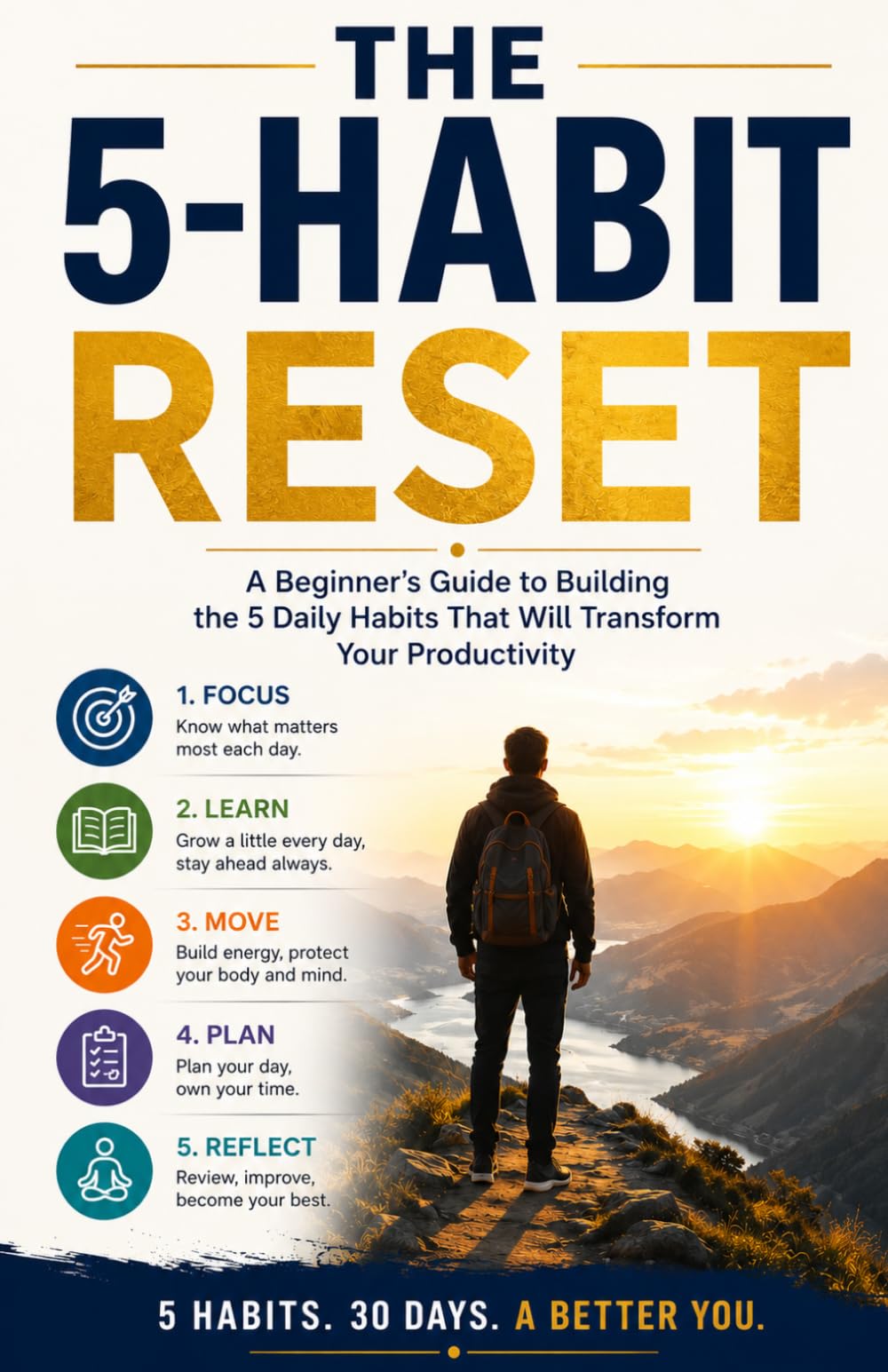 THE 5-HABIT RESET: A Beginner's Guide to Building the 5 Daily Habits That Will Transform Your Productivity.