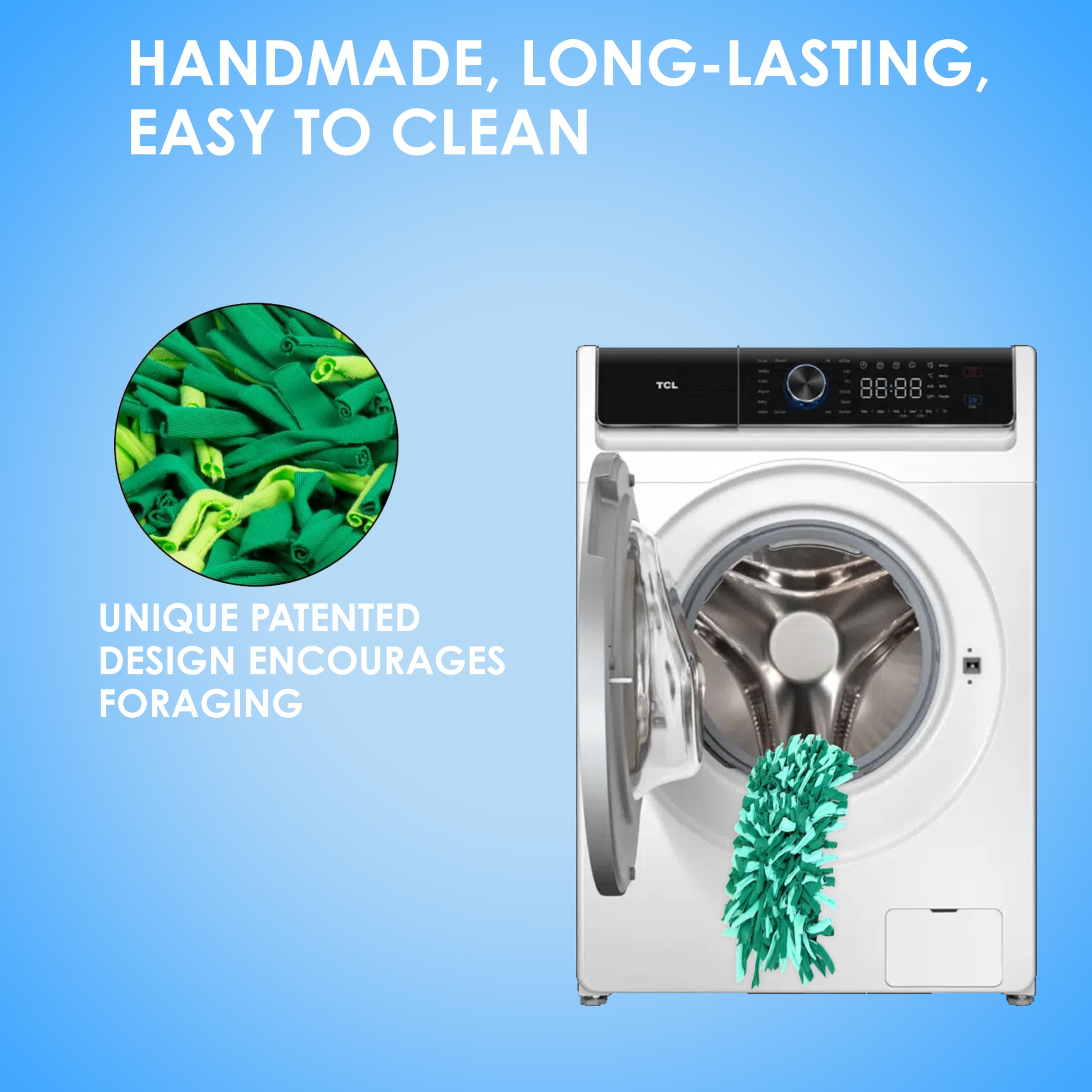 Tappeto Snuffle Bella & Balu Verde 45x30cm - Gioco Olfattivo Per Cani, Gatti E Animali Domestici - Foto 4