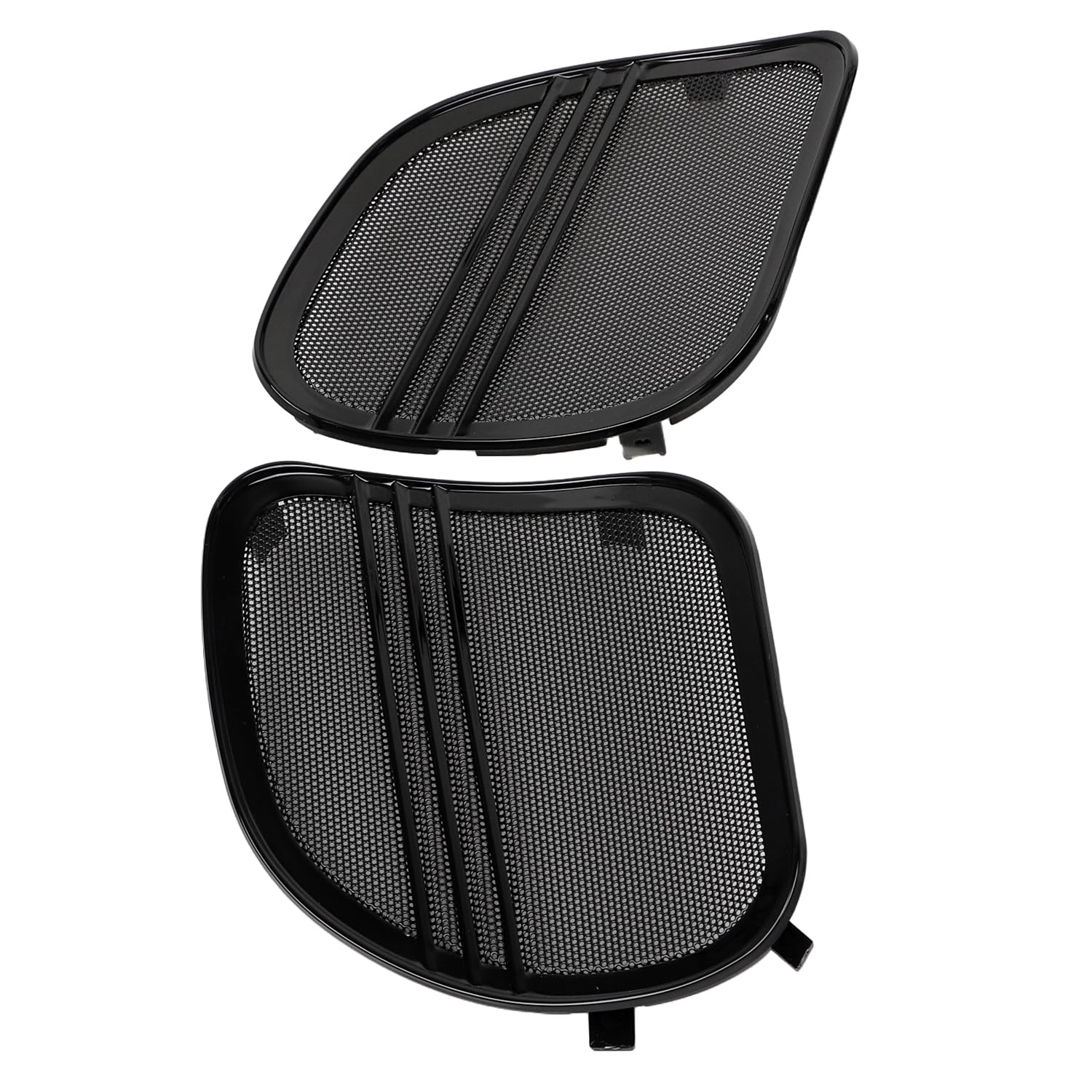 Nero lucido Tri-Line Griglie Altoparlanti Copertura Trim Per Harley Touring Road Glide 2015-2023