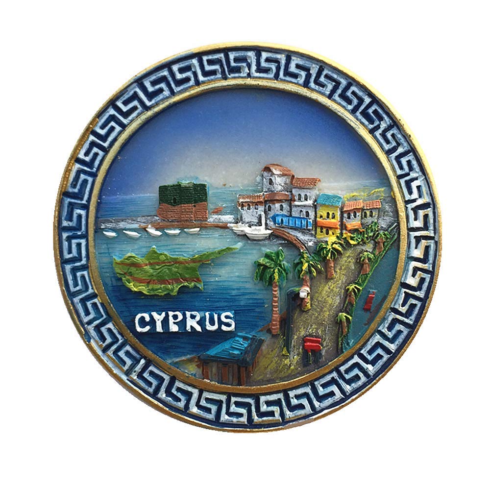 Muyu Magnet Cyprus 3D Fridge Magnet Travel Souvenir Gift Home Kitchen Decoration Magnetic Sticker Refrigerator Magnet Collection