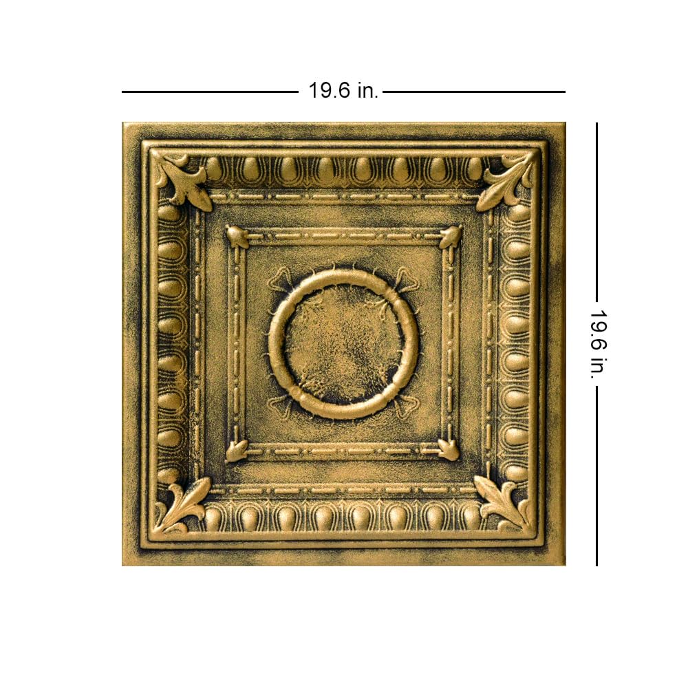 A La Maison Ceilings R37 Ivy Leaves Foam Glue-up Ceiling Tile (259.2 Sq