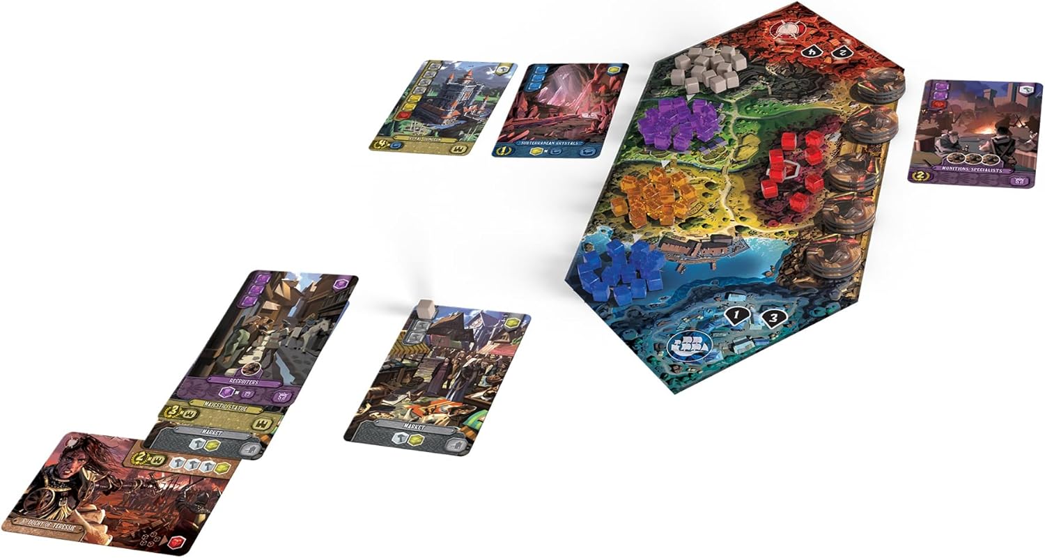 It's A Wonderful Kingdom Board Game - Strategic Kingdom-Building and Resource Management Game, Fantasy Game, Ages 14+, 1-2 Players, 45-60 Minute Playtime, Made by Lucky Duck Games